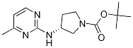 (R)-3-(4-Methyl-pyrimidin-2-ylamino)-pyrrolidine-1-carboxylic acid tert-butyl ester Struktur