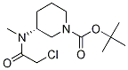 (R)-3-[(2-Chloro-acetyl)-Methyl-aMino]-piperidine-1-carboxylic acid tert-butyl ester Struktur