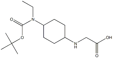 [4-(tert-Butoxycarbonyl-ethyl-aMino)-cyclohexylaMino]-acetic acid Struktur