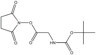 Glycine, N-[(1,1-diMethylethoxy)carbonyl]-, 2,5-dioxo-1-pyrrolidinyl ester Struktur