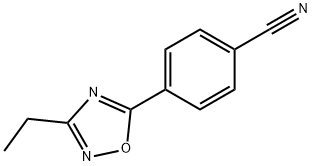 4-(3-Ethyl-1,2,4-oxadiazol-5-yl)benzonitrile, 97% Struktur