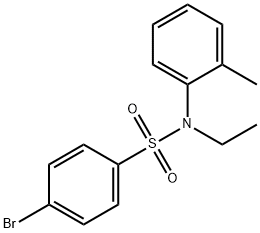 4-BroMo-N-ethyl-N-(2-Methylphenyl)benzenesulfonaMide, 97% Structure
