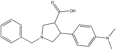 1-Benzyl-4-(4-diMethylaMino-phenyl)-pyrrolidine-3-carboxylic acid Struktur