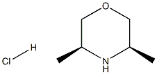 (3R,5S)-3,5-DiMethylMorpholine hydrochloride Struktur