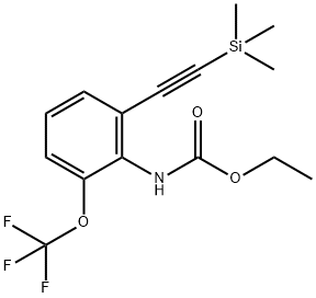 CarbaMic acid, N-[2-(trifluoroMethoxy)-6-[2-(triMethylsilyl)ethynyl]phenyl]-, ethyl ester