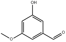 3-Methoxy-5-hydroxybenzaldehyde Struktur