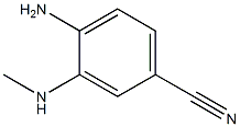 4-aMino-3-(MethylaMino)benzonitrile Struktur