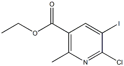 Ethyl 6-chloro-5-iodo-2-Methylnicotinate Struktur