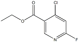 ethyl 4-chloro-6-fluoronicotinate Struktur