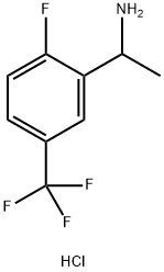 1-(2-FLUORO-5-(TRIFLUOROMETHYL)PHENYL)ETHANAMINE HYDROCHLORIDE Structure