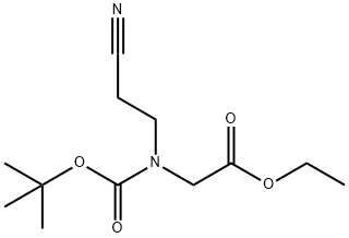 2-(BOC-(2-氰基乙基)氨基)乙酸乙酯, 266353-18-8, 結(jié)構(gòu)式