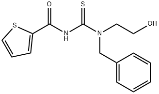N-{[benzyl(2-hydroxyethyl)amino]carbonothioyl}-2-thiophenecarboxamide Structure