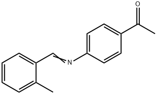 1-{4-[(2-methylbenzylidene)amino]phenyl}ethanone Structure