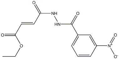 ethyl 4-[2-(3-nitrobenzoyl)hydrazino]-4-oxo-2-butenoate Structure