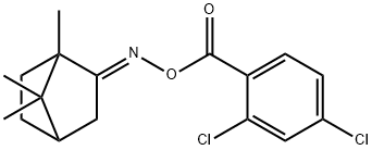 1,7,7-trimethylbicyclo[2.2.1]heptan-2-one O-(2,4-dichlorobenzoyl)oxime Structure