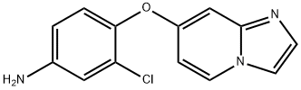 3-chloro-4-(imidazo[1,2-a]pyridin-7-yloxy)aniline Structure