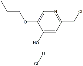 2-(chloromethyl)-5-propoxypyridin-4-ol hydrochloride Struktur