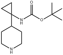 N-[1-(4-哌啶基)環(huán)丙基]氨基甲酸叔丁酯, 1330766-47-6, 結(jié)構(gòu)式