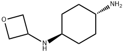 (1R*,4R*)-N1-(Oxetan-3-yl)cyclohexane-1,4-diamine Struktur