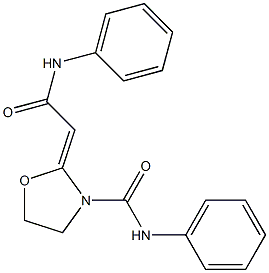 3-Oxazolidinecarboxamide,2-[2-oxo-2-(phenylamino)ethylidene]-N-phenyl- Struktur