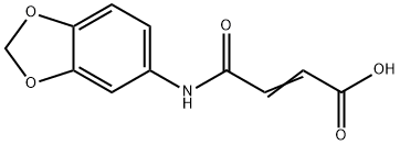 (E)-4-(benzo[d][1,3]dioxol-5-ylamino)-4-oxobut-2-enoic acid Structure