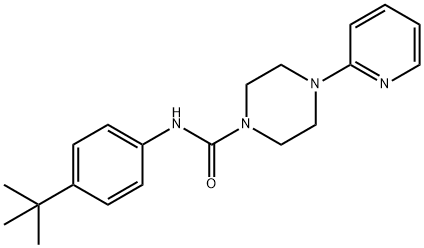 N-(4-tert-butylphenyl)-4-pyridin-2-ylpiperazine-1-carboxamide Structure