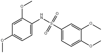 N-(2,4-dimethoxyphenyl)-3,4-dimethoxybenzenesulfonamide Structure
