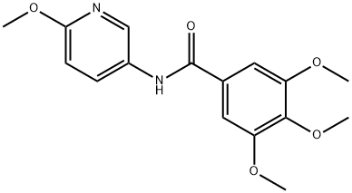3,4,5-trimethoxy-N-(6-methoxy-3-pyridinyl)benzamide Structure