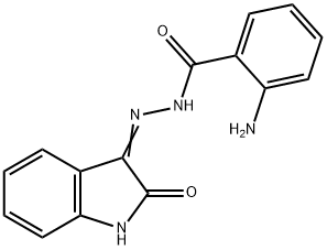 2-amino-N-(2-oxoindol-3-yl)benzohydrazide Struktur