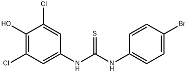 1-(4-bromophenyl)-3-(3,5-dichloro-4-hydroxyphenyl)thiourea Structure