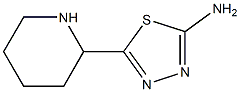 5-piperidin-2-yl-1,3,4-thiadiazol-2-amine Struktur