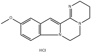 11-methoxy-3,4,6,7-tetrahydro-2H-pyrimido[2',1':3,4]pyrazino[1,2-a]indole hydrochloride Struktur