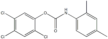 2,4,5-TRICHLOROPHENYL N-(2,4-XYLYL)CARBAMATE Struktur