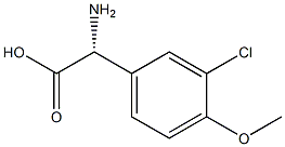 (2R)-2-AMINO-2-(3-CHLORO-4-METHOXYPHENYL)ACETIC ACID Structure