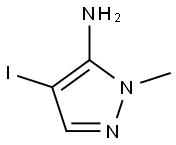 4-iodo-1-methyl-1H-pyrazol-5-amine Struktur