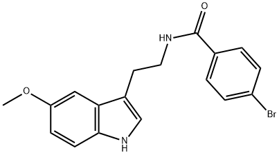 4-bromo-N-[2-(5-methoxy-1H-indol-3-yl)ethyl]benzamide Structure
