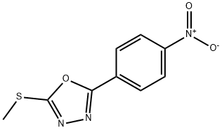 2-(METHYLTHIO)-5-(4-NITROPHENYL)-1,3,4-OXADIAZOLE Struktur