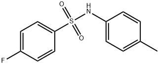 Benzenesulfonamide, 4-fluoro-N-(4-methylphenyl)-
 Struktur