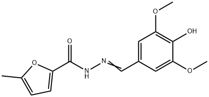 (E)-N'-(4-hydroxy-3,5-dimethoxybenzylidene)-5-methylfuran-2-carbohydrazide Structure