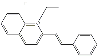 1-ETHYL-2-STYRYLQUINOLINIUM IODIDE Struktur