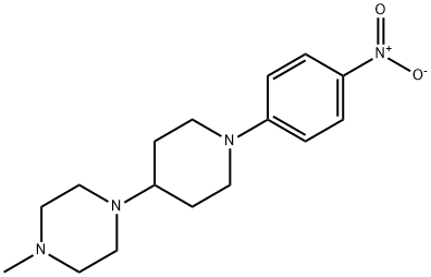 4-[4-(4-Methyl-piperazin-1-yl)-piperidin-1-yl]-1-nitrobenzene Struktur