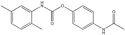 4-ACETAMIDOPHENYL N-(2,5-XYLYL)CARBAMATE Struktur