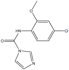 1-(N-(4-CHLORO-2-METHOXYPHENYL)CARBAMOYL)IMIDAZOLE Struktur