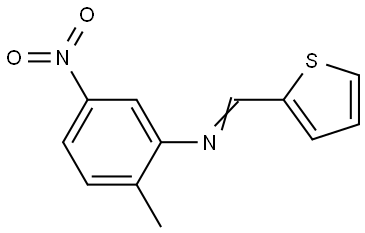 5-NITRO-N-(2-THIENYLMETHYLENE)-O-TOLUIDINE Struktur