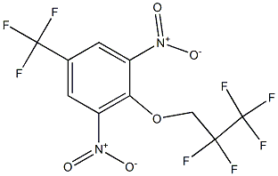 1,3-DINITRO-2-(2,2,3,3,3-PENTAFLUORO-PROPOXY)-5-TRIFLUOROMETHYL-BENZENE Struktur