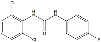 1-(2,6-DICHLOROPHENYL)-3-(4-FLUOROPHENYL)UREA Struktur