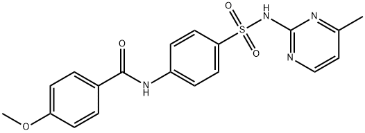 4-methoxy-N-(4-{[(4-methyl-2-pyrimidinyl)amino]sulfonyl}phenyl)benzamide Structure