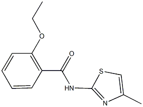 2-ethoxy-N-(4-methyl-1,3-thiazol-2-yl)benzamide Struktur