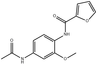 N-[4-(acetylamino)-2-methoxyphenyl]-2-furamide Structure