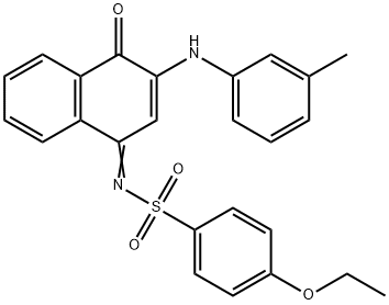 4-ethoxy-N-(4-oxo-3-(3-toluidino)-1(4H)-naphthalenylidene)benzenesulfonamide Struktur